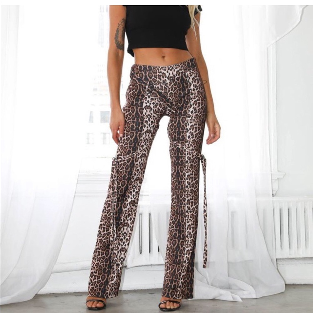 I AM GIA leopard pants - Size Small